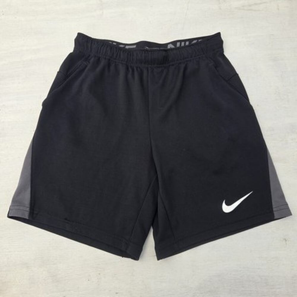 Nike Dri-FIT Athletic Shorts Black Quick Dry Elastic Waist Men's S Basketball